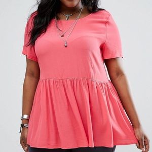 Alice and You woven top with ruffled hem